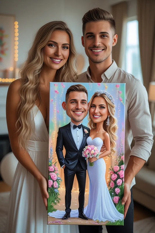 Karykatura na rocznicę ślubu lub wesele