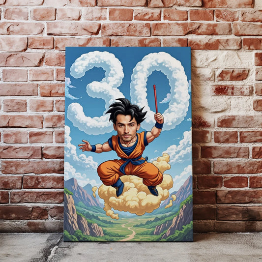 Karykatura w stylu Dragon Ball – prezent na 30 urodziny dla fana anime