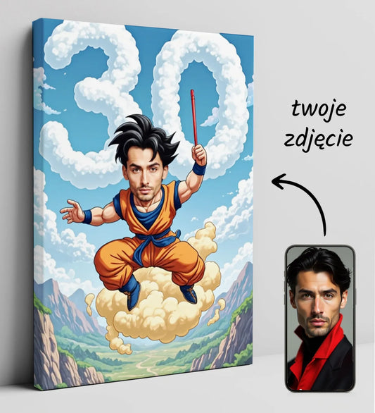 Personalizowany obraz na płótnie z motywem Dragon Ball Z jako prezent dla fana anime