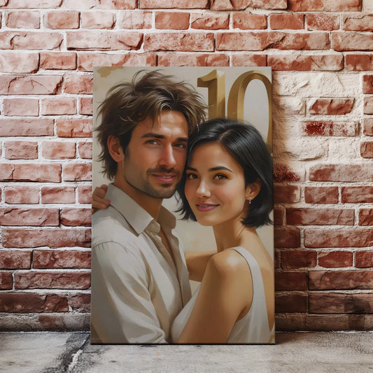 Portret pary na rocznicę ślubu - osobisty prezent na specjalne okazje