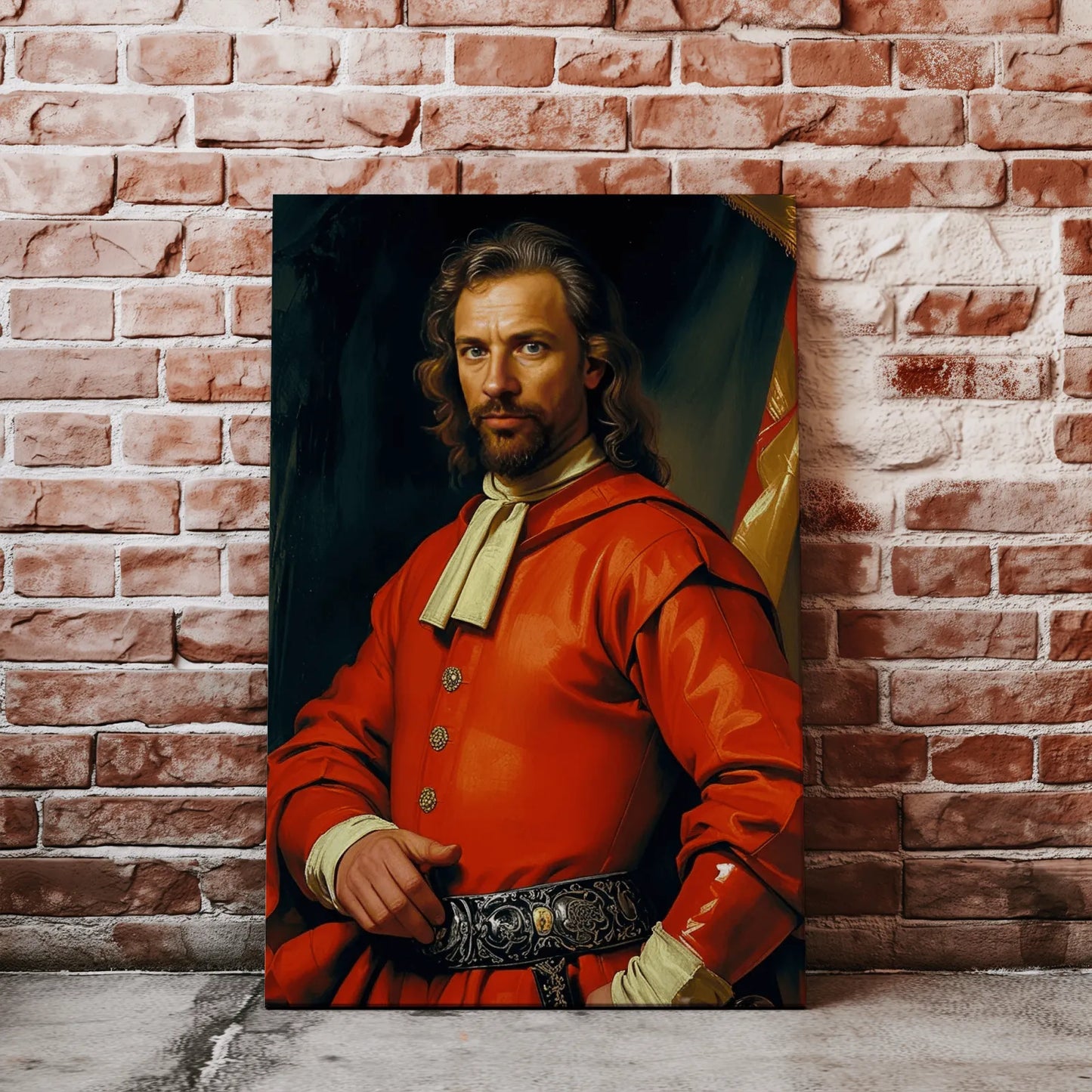 Renaissance-style portrait of a man in red from Sarmacki portret polskiego szlachcica