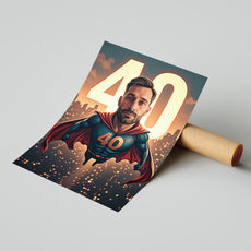 Karykatura superbohatera – portret ze zdjęcia