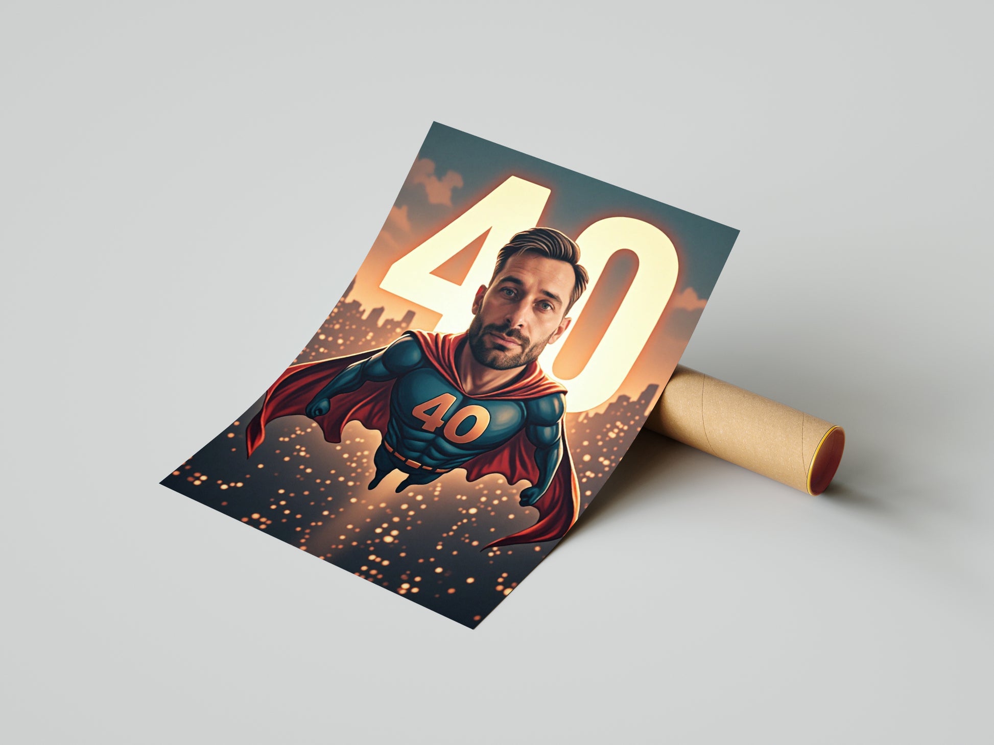 Karykatura superbohatera – portret ze zdjęcia