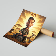 Portrety karykatury na zamówienie – Safari