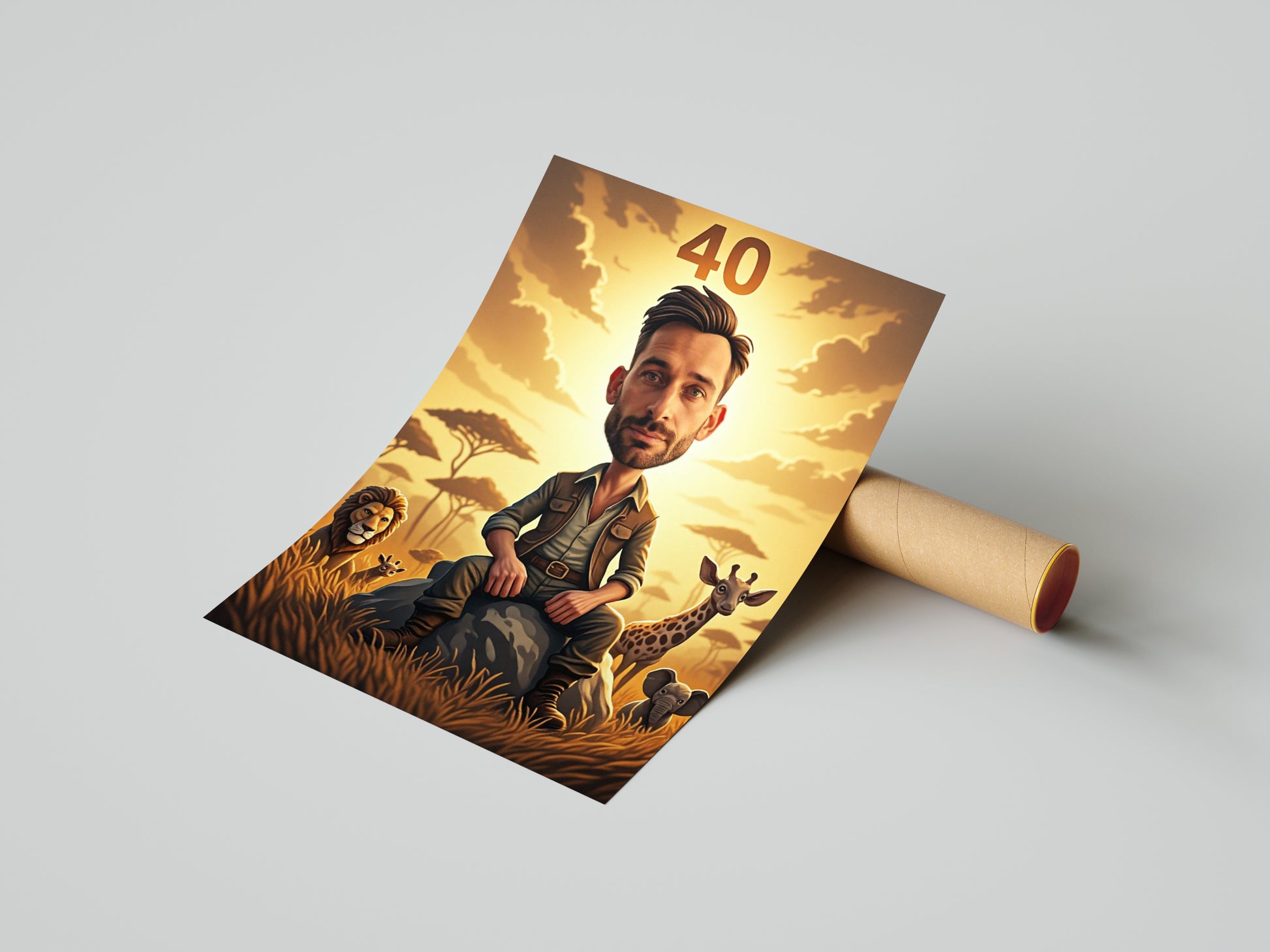 Portrety karykatury na zamówienie – Safari