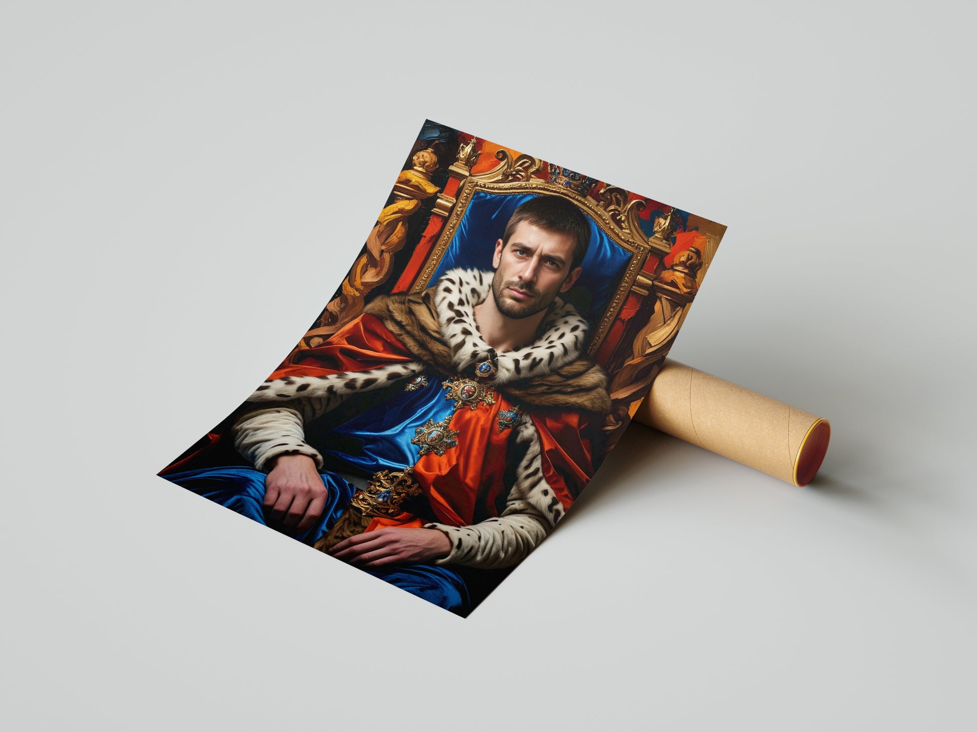 Królewski portret ze zdjęcia