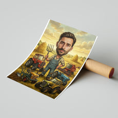 Pomysł na prezent dla rolnika - karykatura