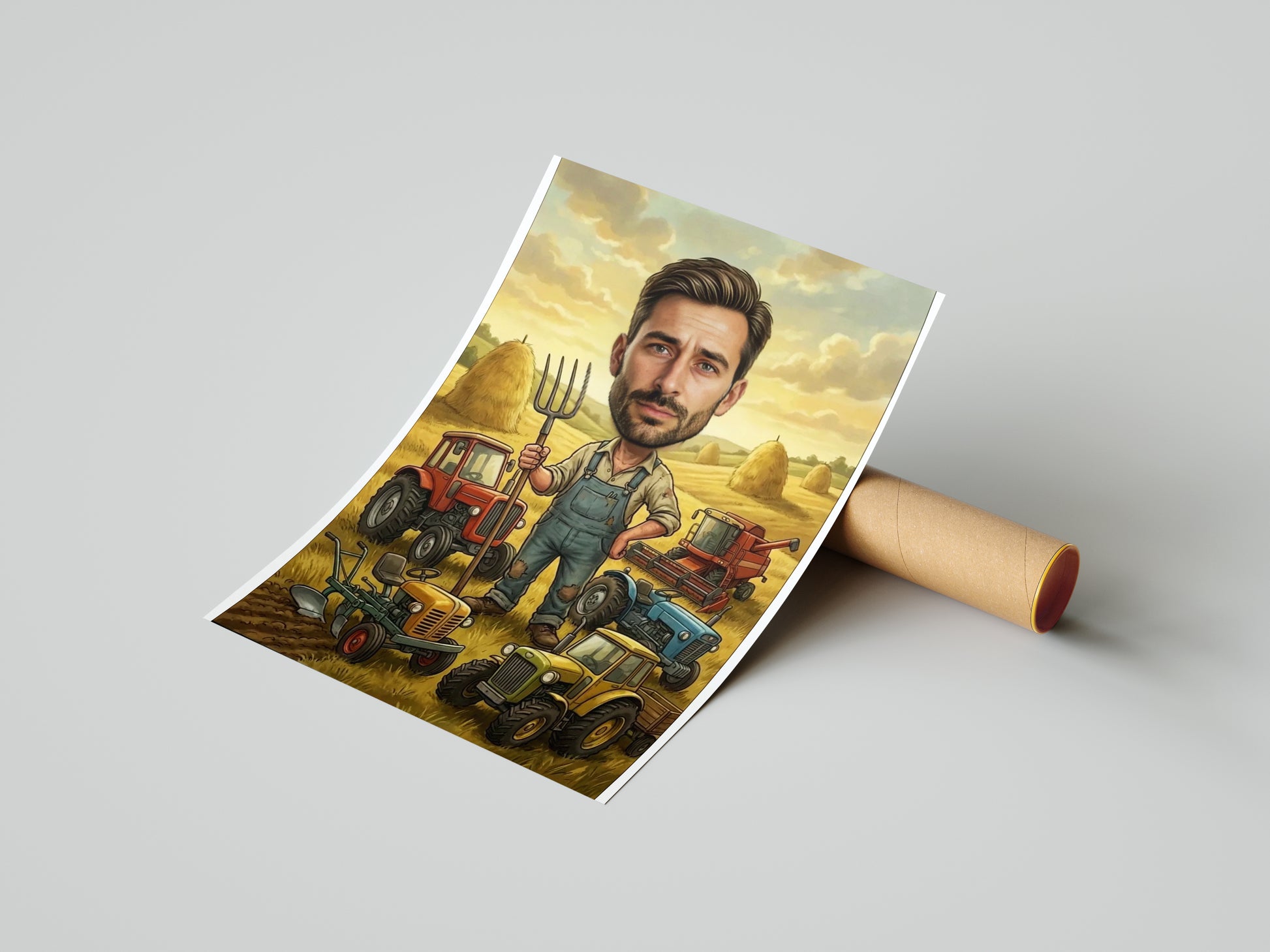 Pomysł na prezent dla rolnika - karykatura