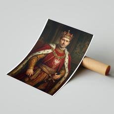 Portret królewski ze zdjęcia