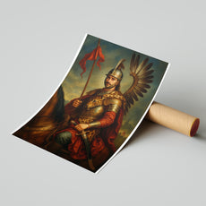 Portret husarski ze zdjęcia