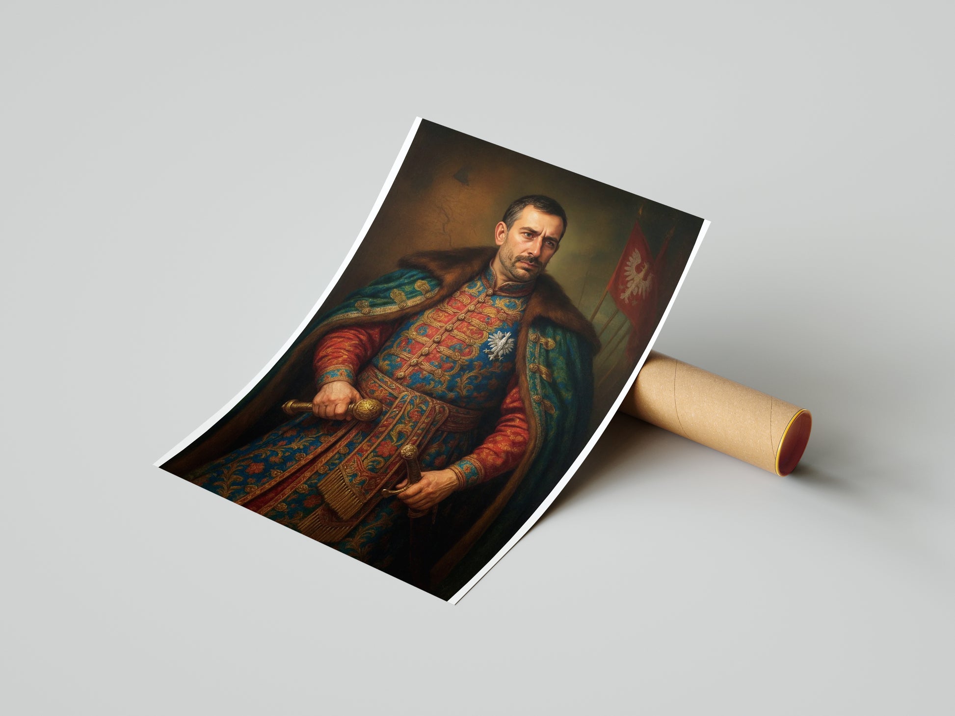 Portret szlachcica ze zdjęcia