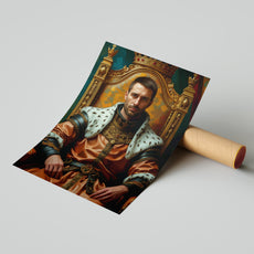 Królewski portret prezent – luksusowy portret ze zdjęcia