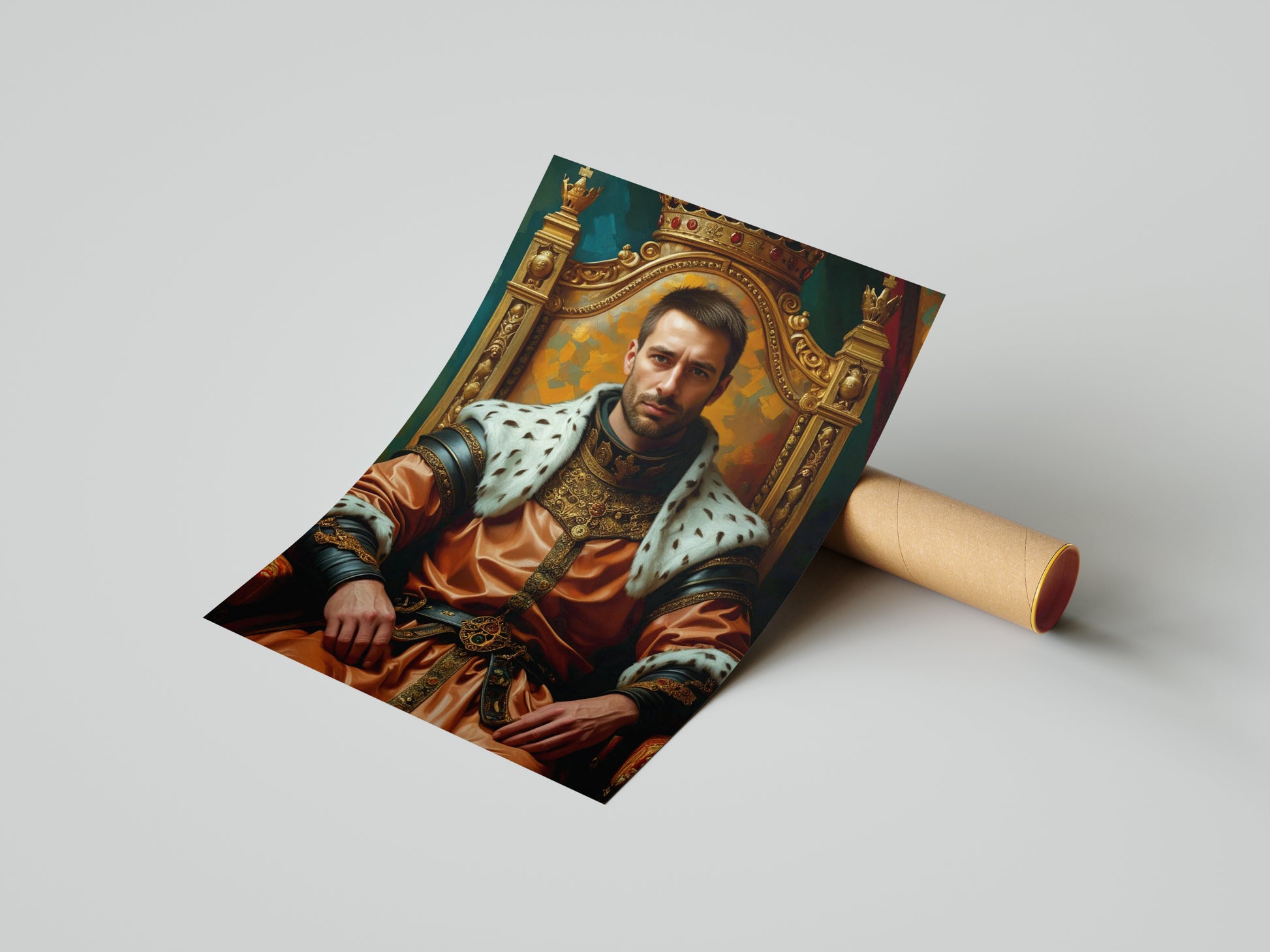 Królewski portret prezent – luksusowy portret ze zdjęcia