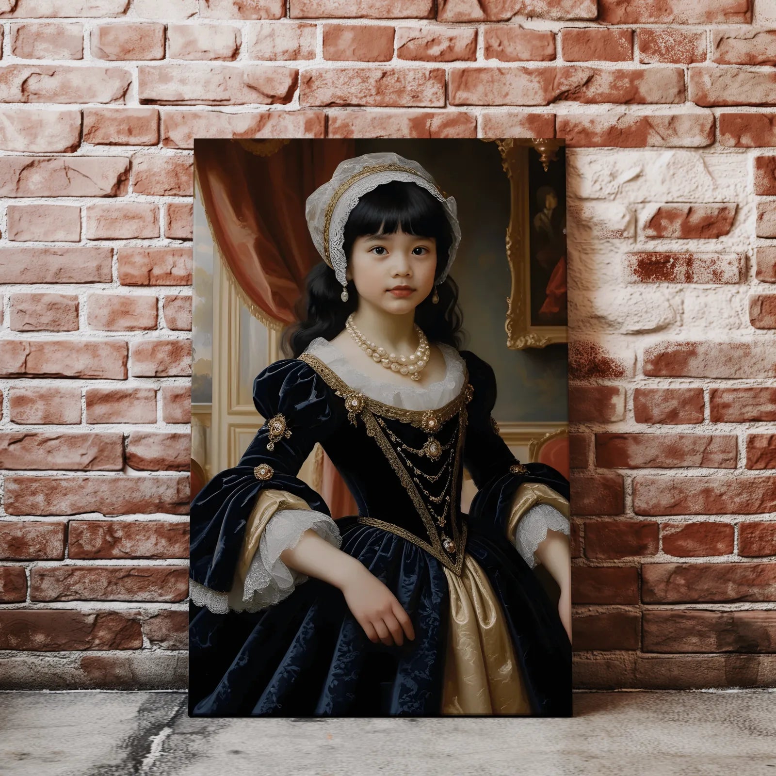 Renaissance-style portrait of a young girl in Barokowa Arystokratka product