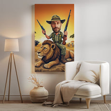 Portrety karykatury na zamówienie – Safari