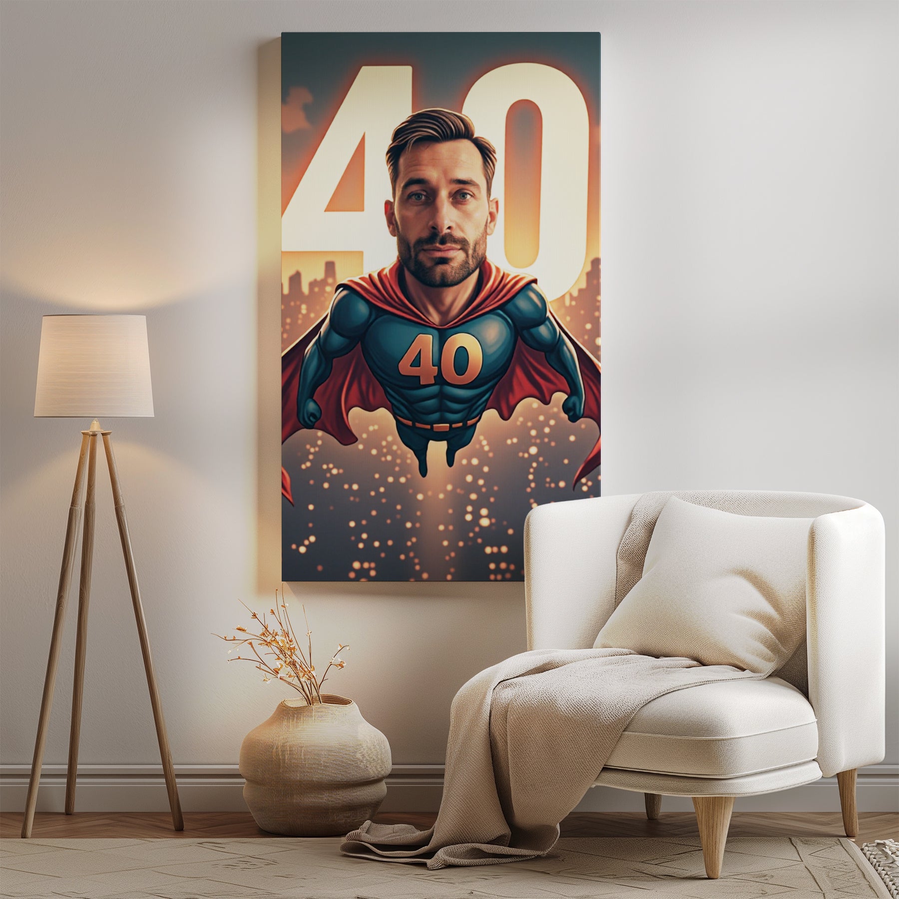 Karykatura superbohatera – portret ze zdjęcia