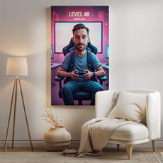 Karykatura ze zdjęcia – gracz Level 40 lub inny