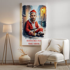 Śmieszny prezent na święta z życzeniami