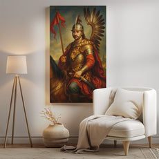 Portret husarski ze zdjęcia