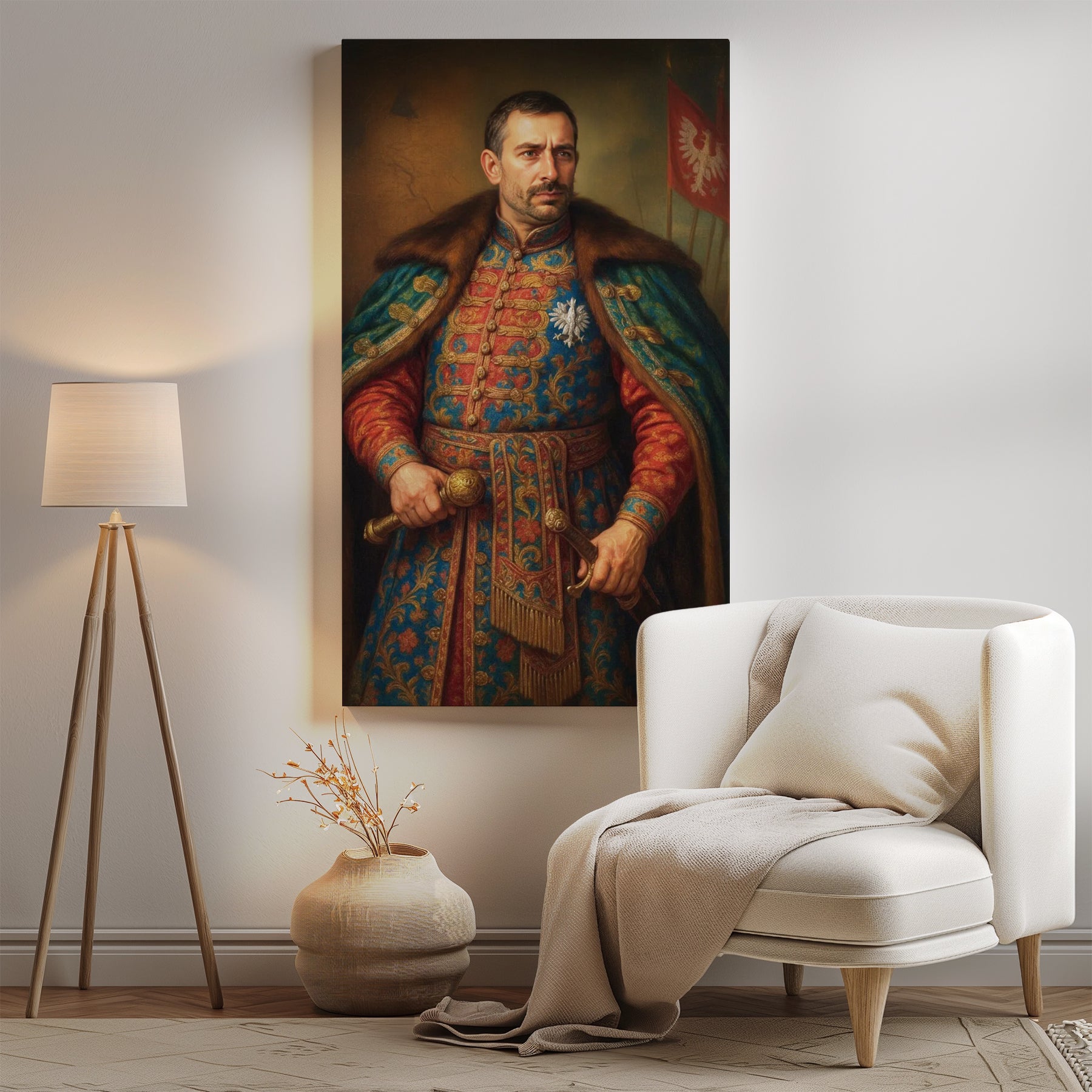 Portret szlachcica ze zdjęcia