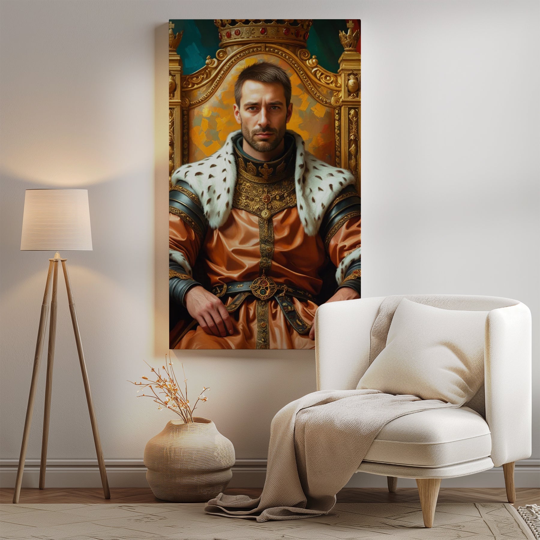 Królewski portret prezent – luksusowy portret ze zdjęcia