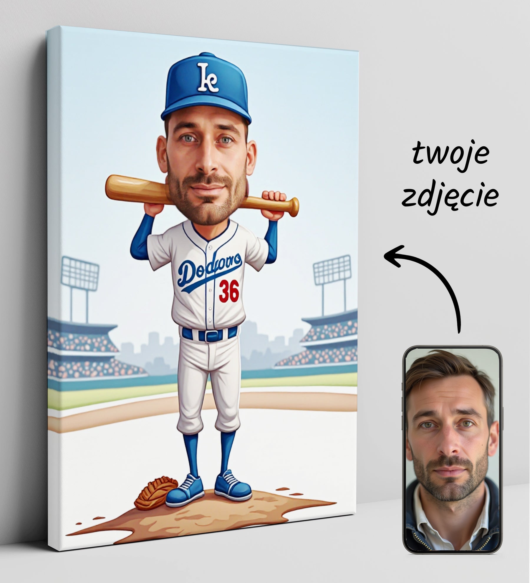 Portrety karykatury sportowe na zamówienie