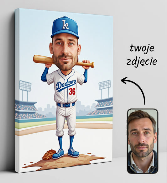 Portrety karykatury sportowe na zamówienie