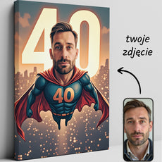 Karykatura superbohatera – portret ze zdjęcia