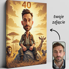 Portrety karykatury na zamówienie – Safari