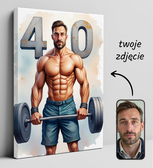 Portret Sportowca z Twojego Zdjęcia – Siłacz, Kulturysta