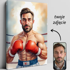 Portret Boksera – Realistyczna Karykatura w Ringu
