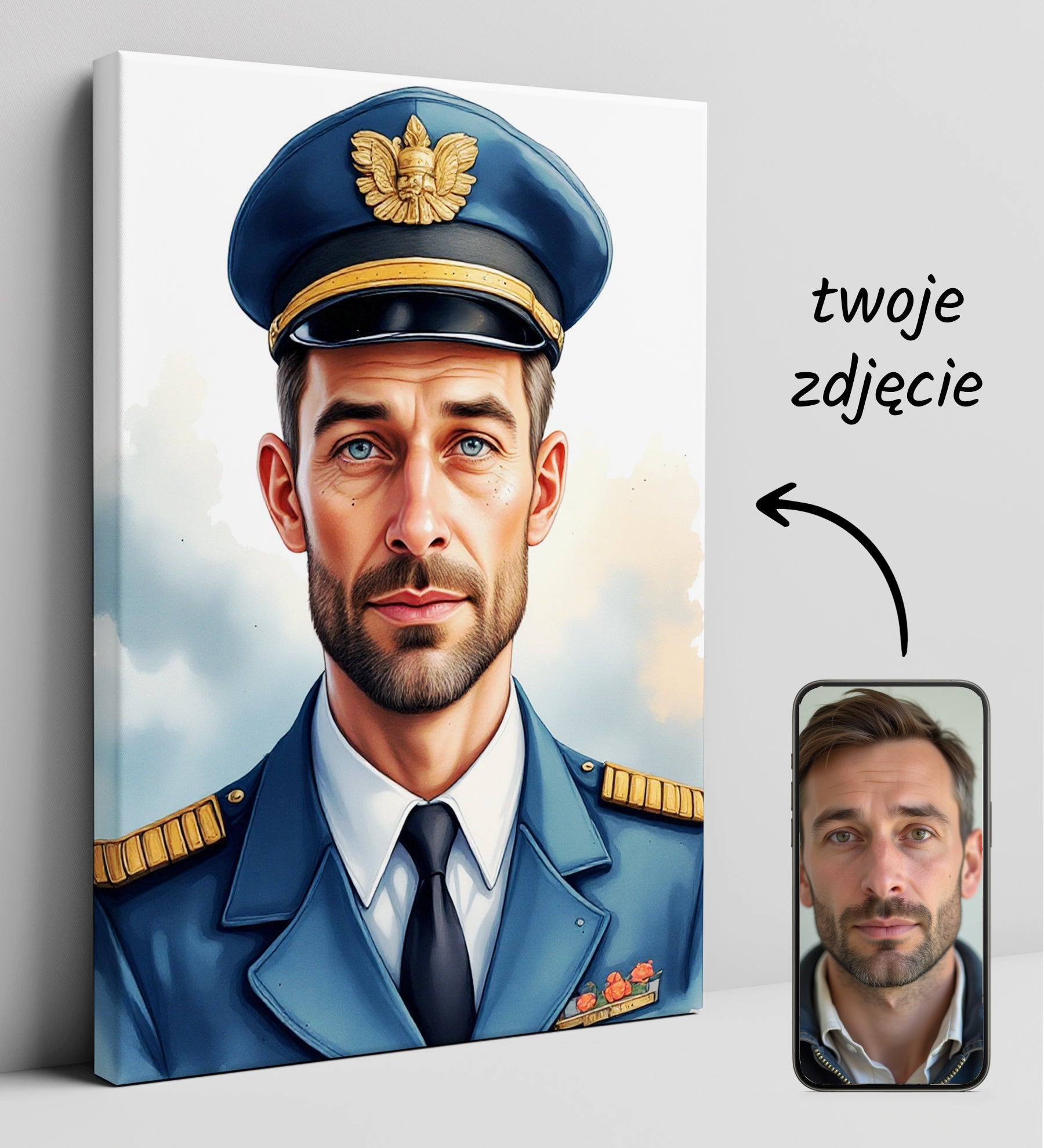 Portret Pilota – Lotniczy Portret z Twojego Zdjęcia