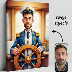 Portret karykatura kapitana