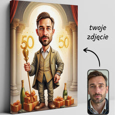 Gentleman w Pałacowej Scenie z Prezentami