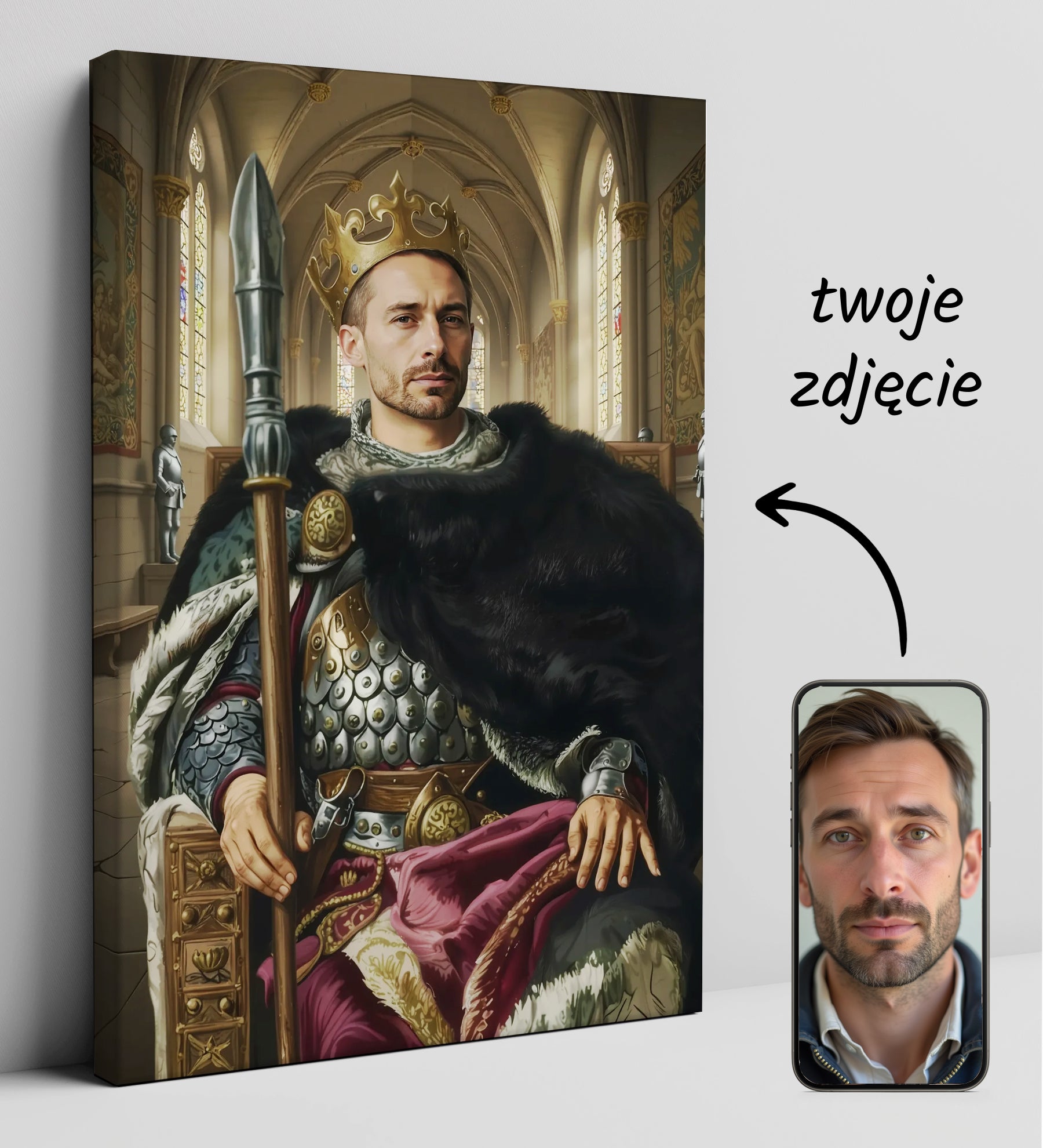 Królewski portret ty jako Bolesław Chrobry