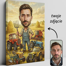 Pomysł na prezent dla rolnika - karykatura