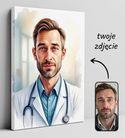 Portret Lekarza z Twojego Zdjęcia