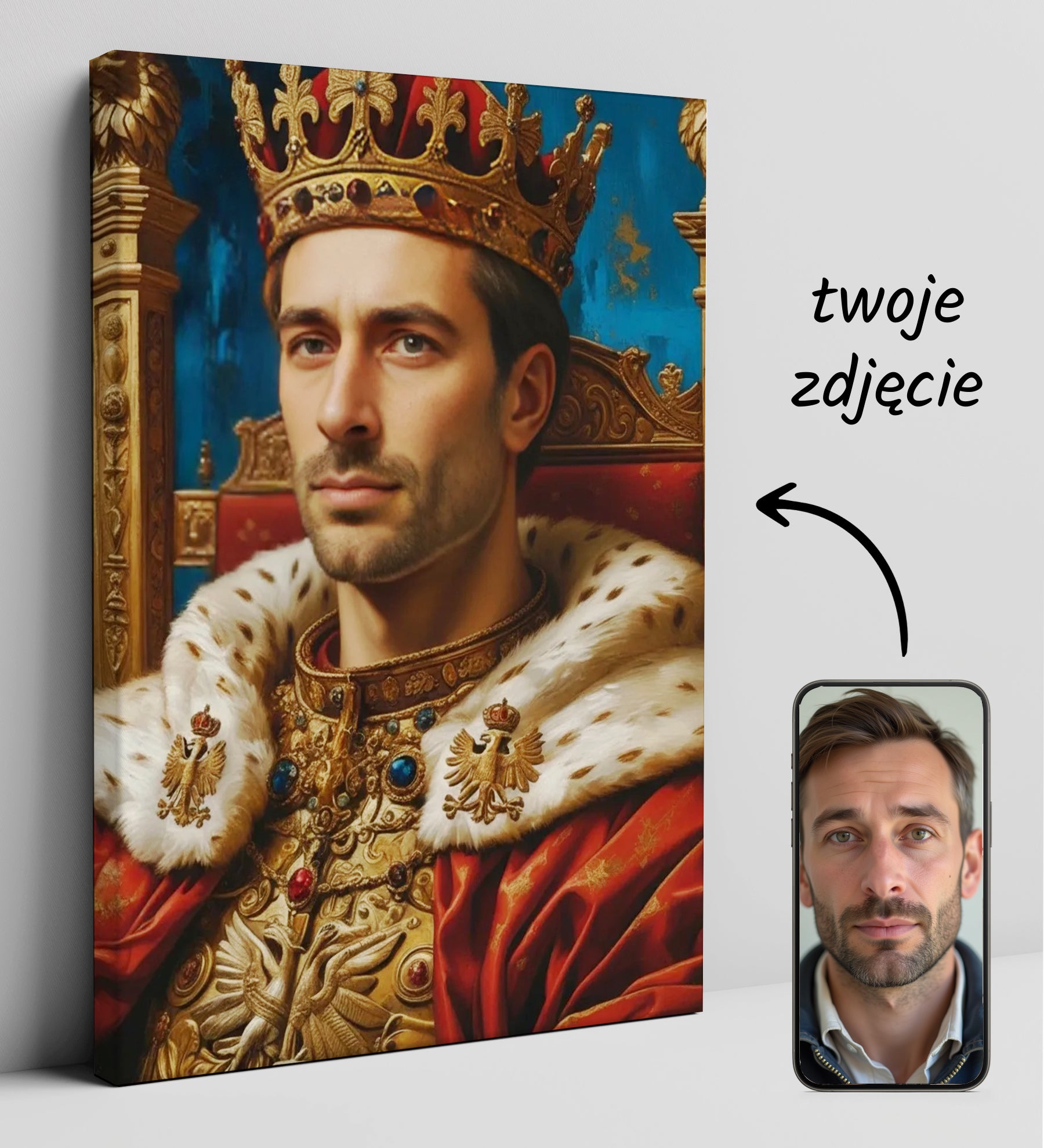 Królewski portret personalizowany
