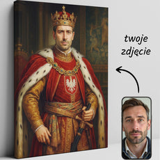 Portret królewski ze zdjęcia
