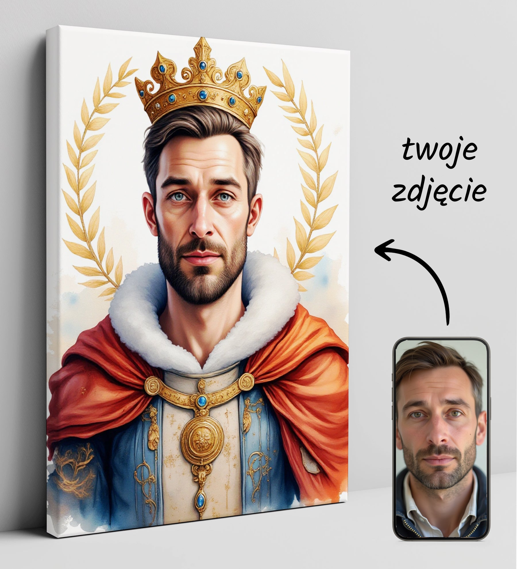 Portret Króla – Portret w Stylu Królewskim