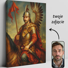 Portret husarski ze zdjęcia