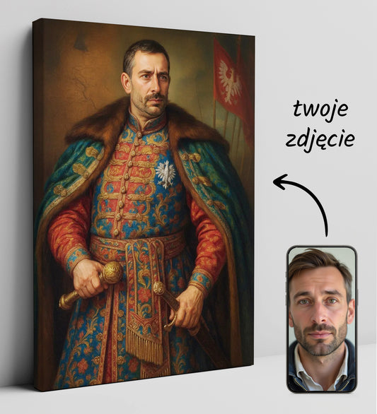 Portret szlachcica ze zdjęcia