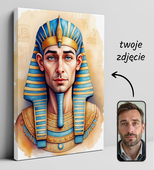 Portret Faraona – Egipski Portret z Twojego Zdjęcia
