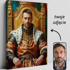 Królewski portret prezent – luksusowy portret ze zdjęcia