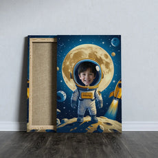 Obraz na płótnie dziecka astronauty w produkcie Karykatura dla dziecka na urodziny