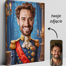 Karykatura historyczna na płótnie - unikalny prezent personalizowany
