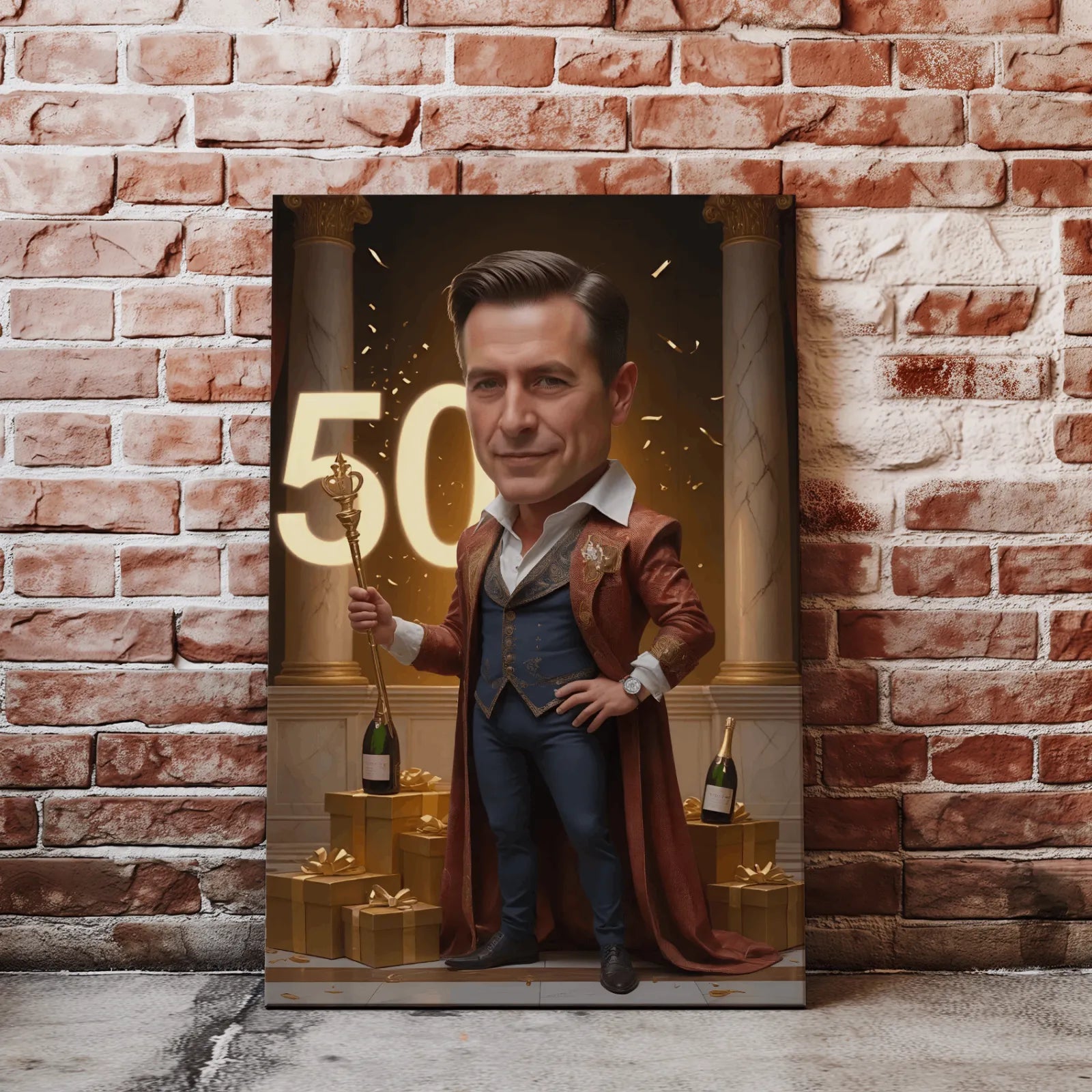 Humorystyczny portret na 50 urodziny w Karykaturze na 50 urodziny