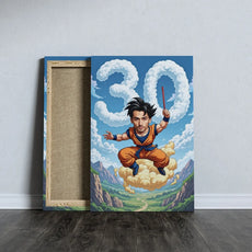 Ekskluzywna kanwa urodzinowa Dragon Ball Z dla fana anime jako prezent