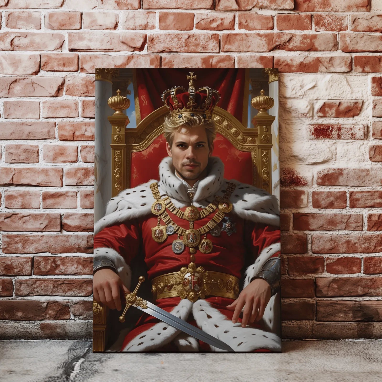 Portret królewski na płótnie w produkcie Król Wielkiego Imperium
