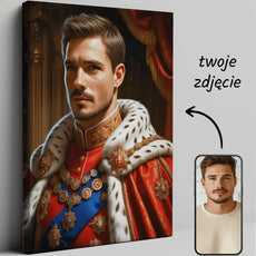 Royalny portret na płótnie w produkcie Królewska Godność
